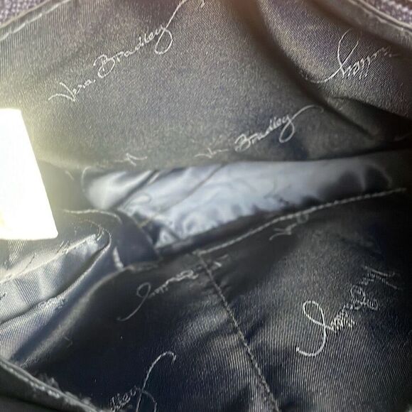 Vera Bradley Laser Cutout Saddle Crossbody Bag Navy Blue - Picture 10 of 10